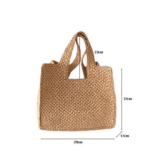 Straw Woven Handmade Beach Tote Bag