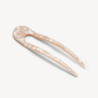 French Hair Pin in Peach Shell
