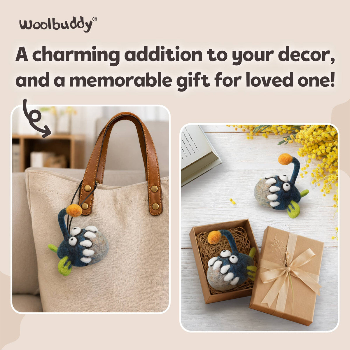 DIY Needle Felting Kit -Anglerfish