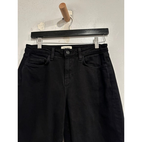 Krista High Rise Black Tapered Leg Jeans - 25