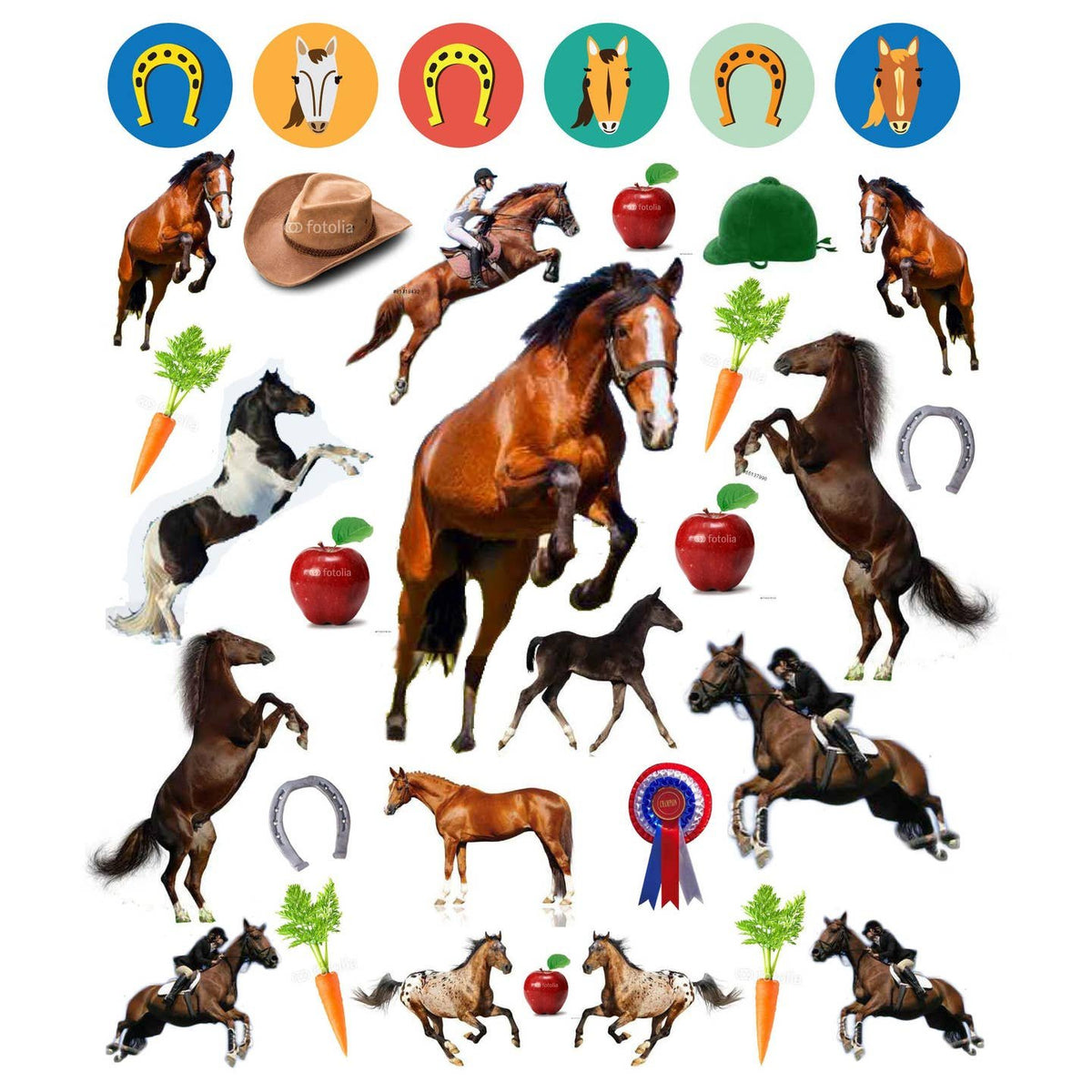 Eyelike Stickers: Horses