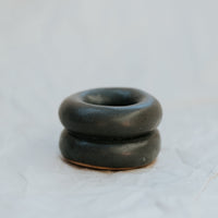 Donut Candlestick Holder ~ Charcoal