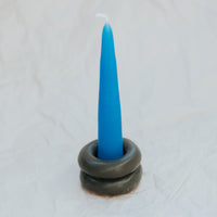 Donut Candlestick Holder ~ Charcoal