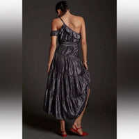 Maeve Ruffled One-Shoulder Midi Dress‎