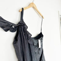 Maeve Ruffled One-Shoulder Midi Dress‎