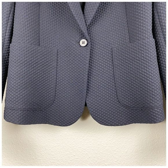 Textured Navy Blazer