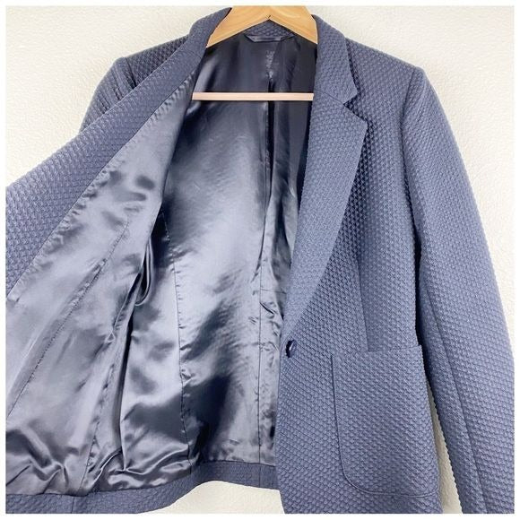 Textured Navy Blazer