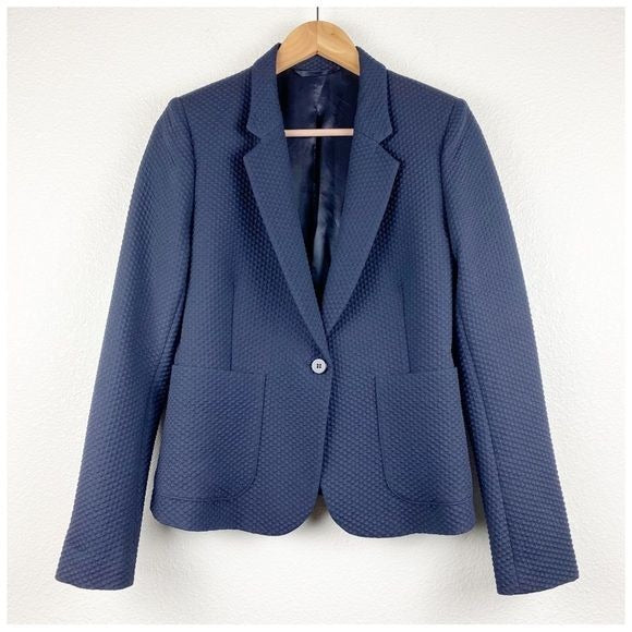 Textured Navy Blazer