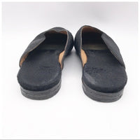 The Letta Slipper in Black Calf‎ Hair