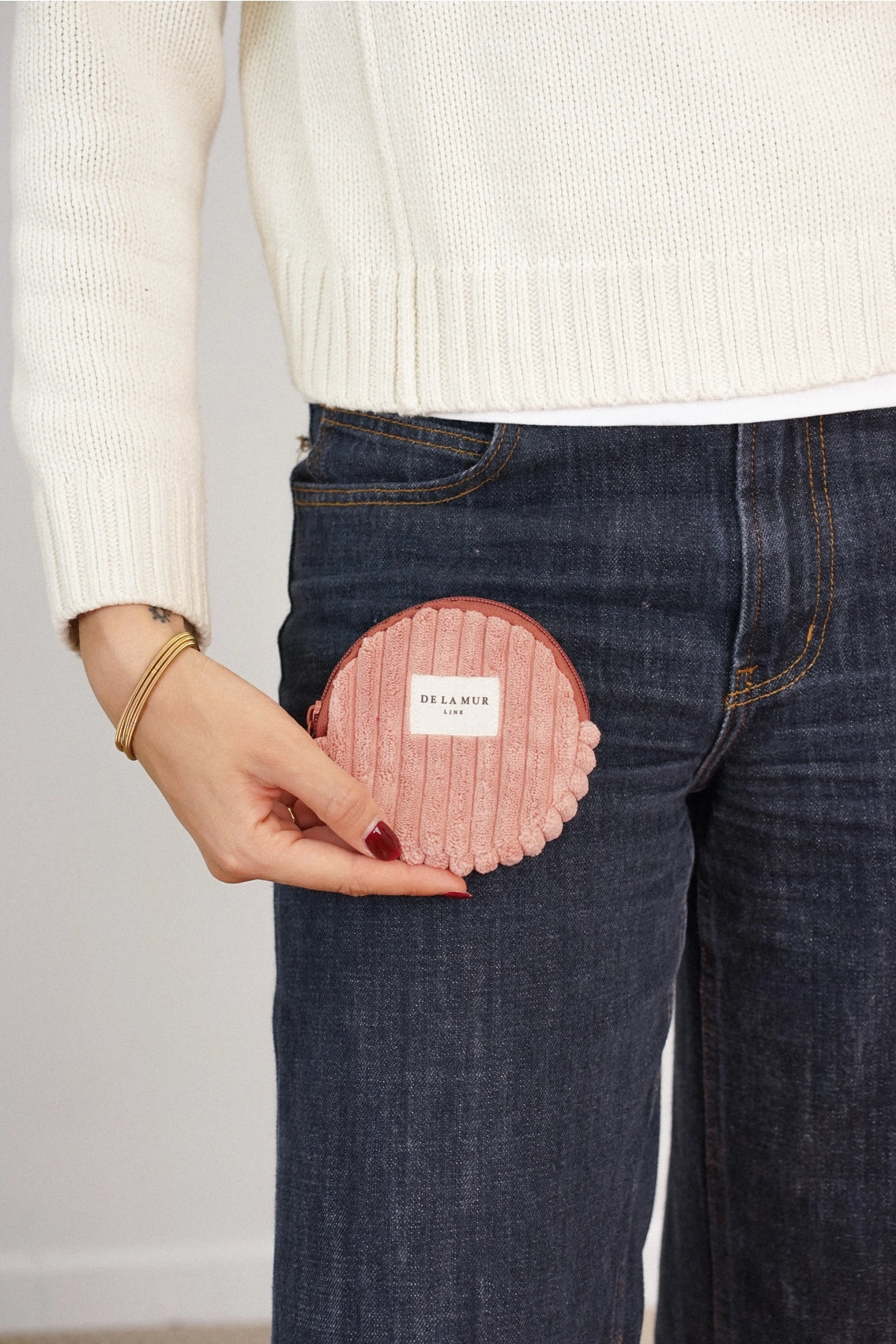 Round Coin Purse - Crepe