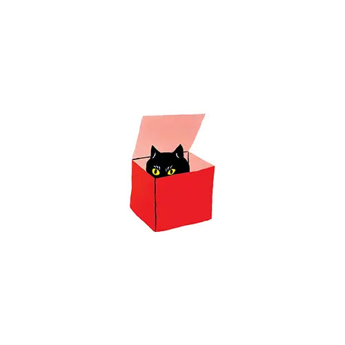 Cat in A Box Tattoo