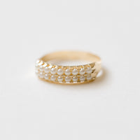 Double Pearl Ring