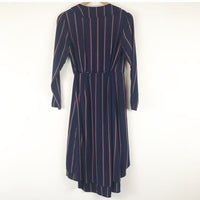NWT Prya Wrap Dress - Navy Oxblood Stripe Size XS