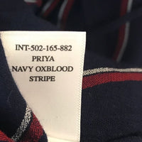 NWT Prya Wrap Dress - Navy Oxblood Stripe Size XS