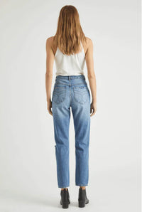 Dusters High Rise Slim Jeans in Hamptons Recycled Worn
