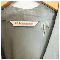 Soft Surroundings Laurel Tunic in Dusk Green Size Small