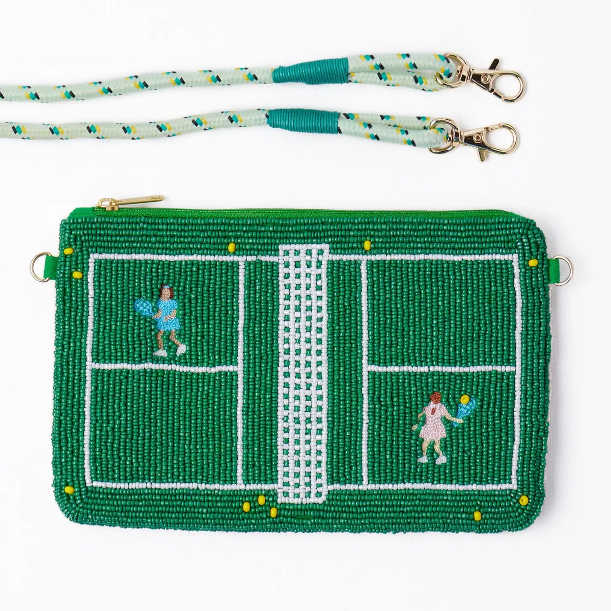 Leila Tennis Bead Clutch