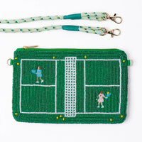 Leila Tennis Bead Clutch