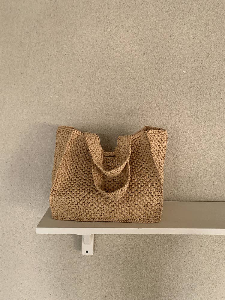 Straw Woven Handmade Beach Tote Bag