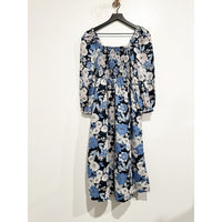 Linen Daydream Dress in Zinnia Floral - Small