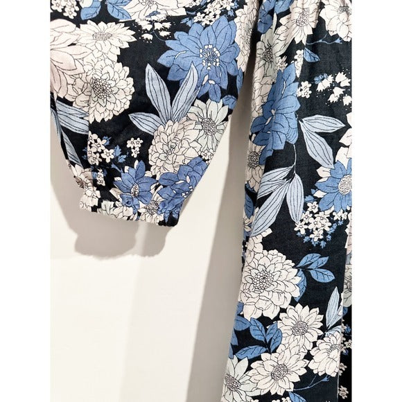 Linen Daydream Dress in Zinnia Floral - Small