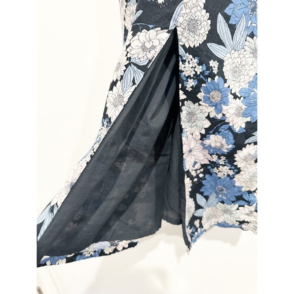 Linen Daydream Dress in Zinnia Floral - Small
