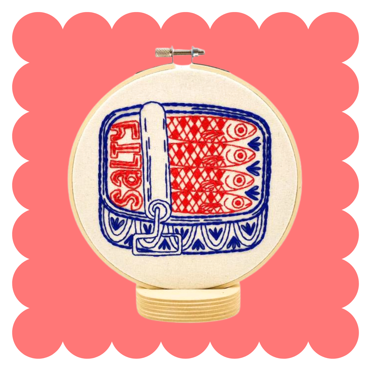 Sardines Complete Embroidery Kit