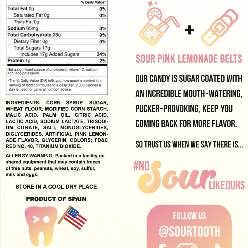 Sour Belt - Pink Lemonade