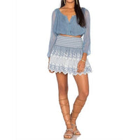 Beach Mini Skirt in Denim Size 0/XS
