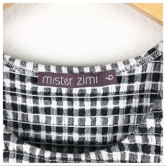 Abbie Dress in Black Gingham -2
