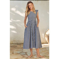 Abbie Dress in Black Gingham -2