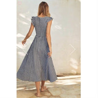 Abbie Dress in Black Gingham -2