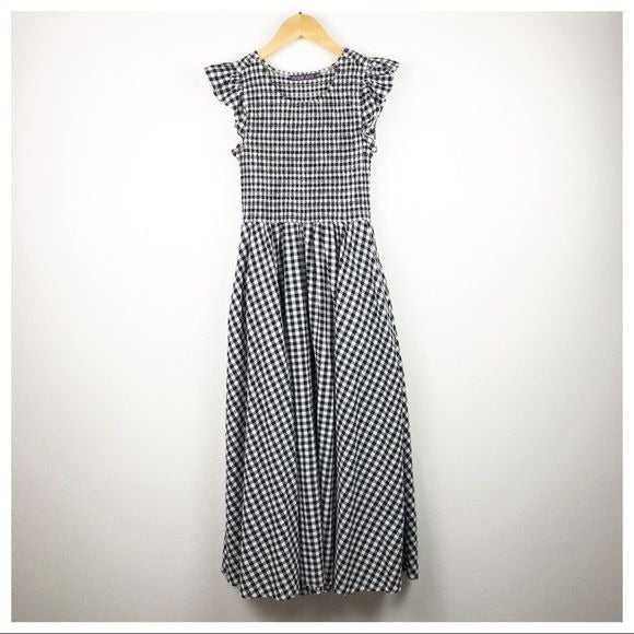 Abbie Dress in Black Gingham -2