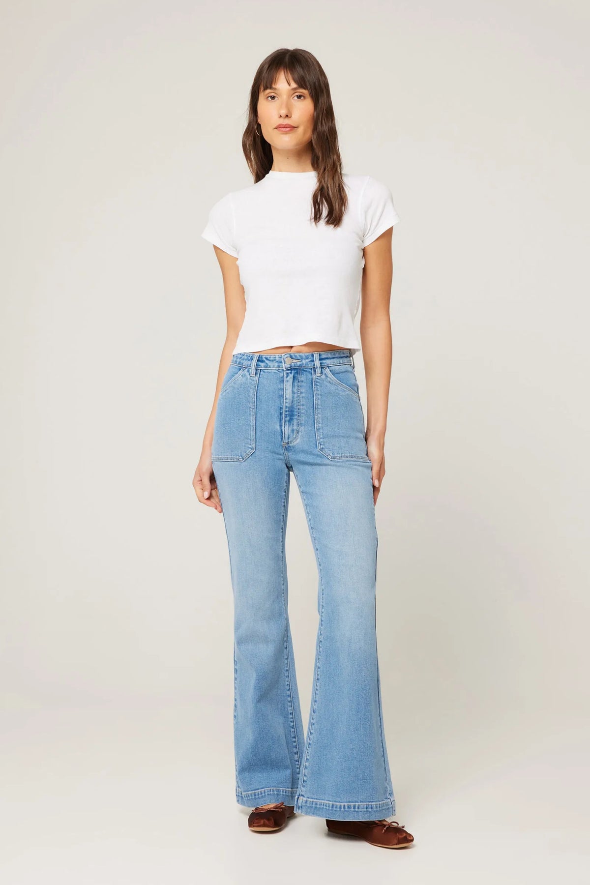 Eastcoast Flare Jeans in Faded Blue