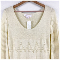 Penny Long Sleeve Dress in Ivory Size M/L