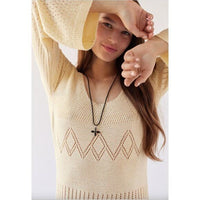 Penny Long Sleeve Dress in Ivory Size M/L