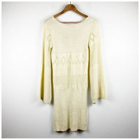 Penny Long Sleeve Dress in Ivory Size M/L
