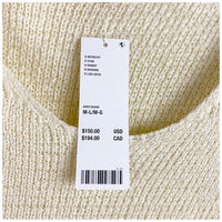 Penny Long Sleeve Dress in Ivory Size M/L