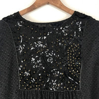 Addison Top Mixed Black Gingham Size Small