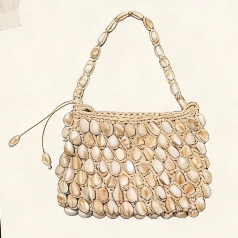 Beaded Handmade Woven Shoulder Bag