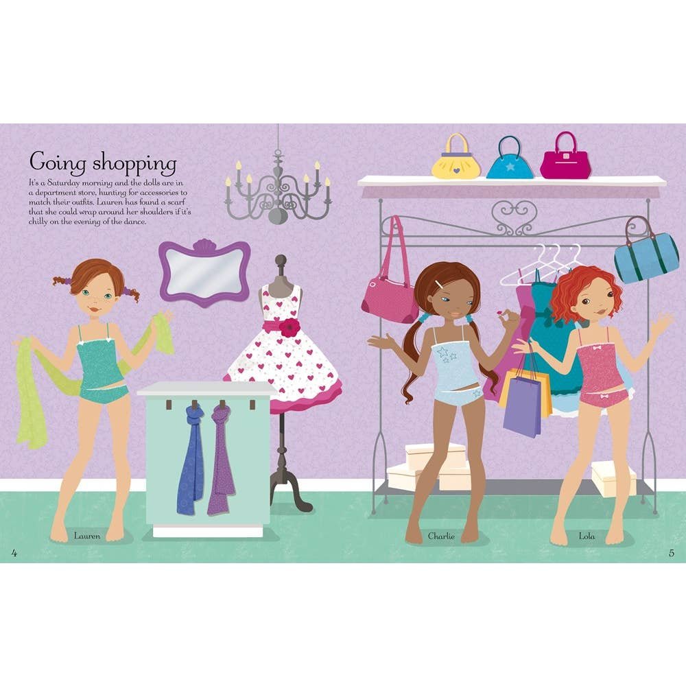 Sticker Dolly Dressing School Dance