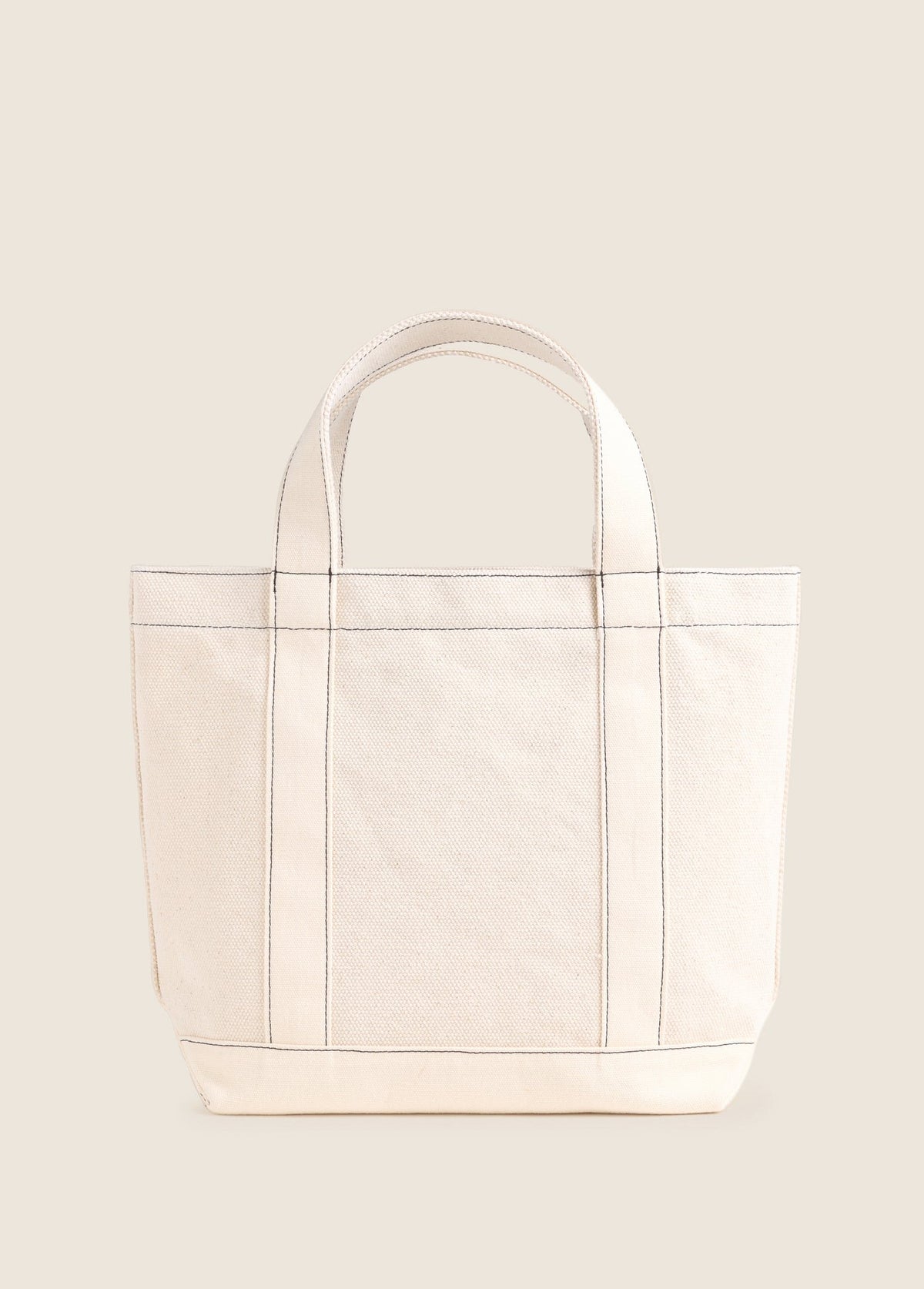 The Canvas Minnie Tote in Natural/Brown
