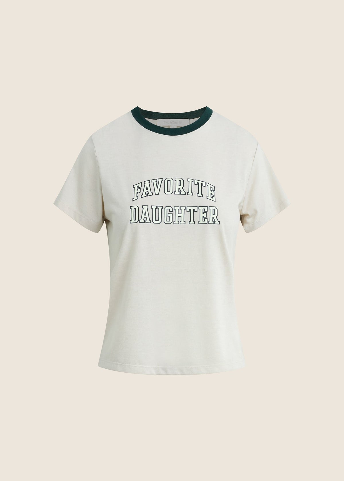 The Collegiate Classic Tee in Pumice/Forest