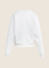 The Embroidery Ritzy Classic Sweatshirt in Sugar/True Red