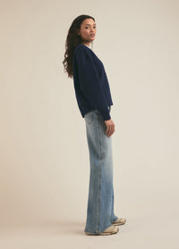 Favorite Sister Heart Logo Sweatshirt in Navy