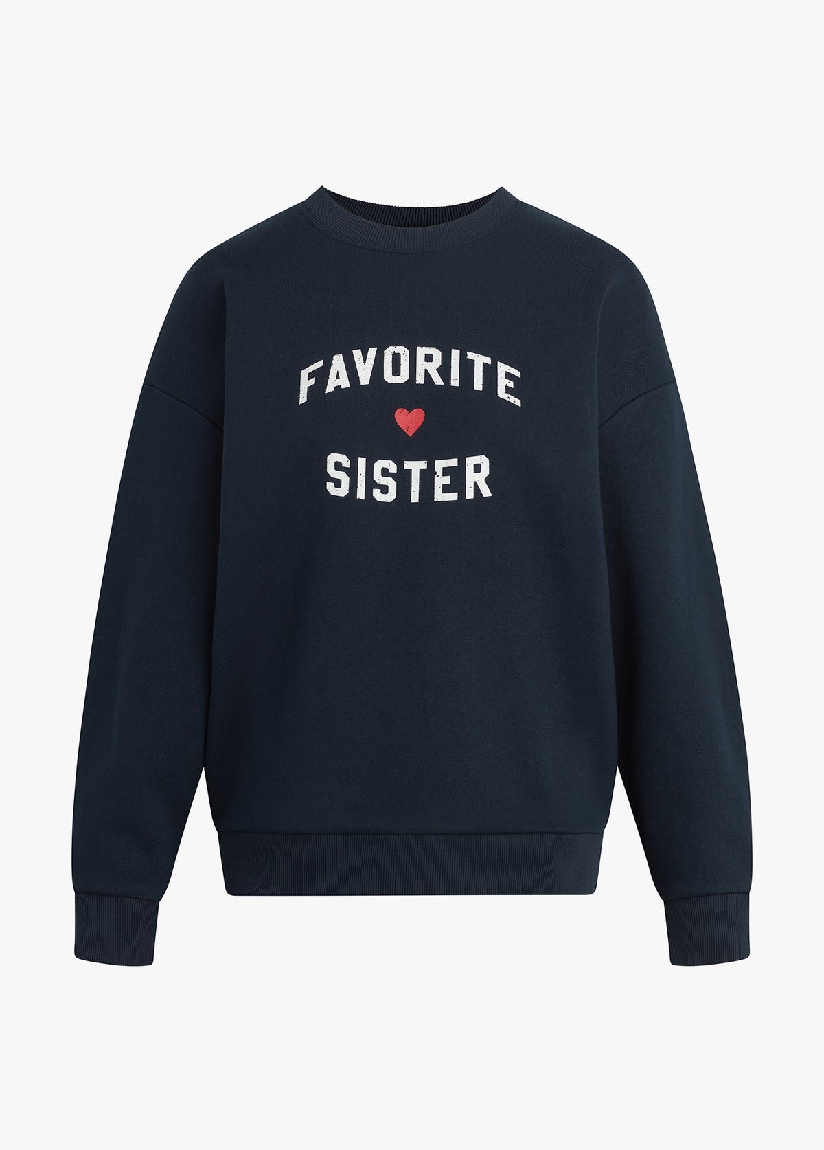 Favorite Sister Heart Logo Sweatshirt in Navy