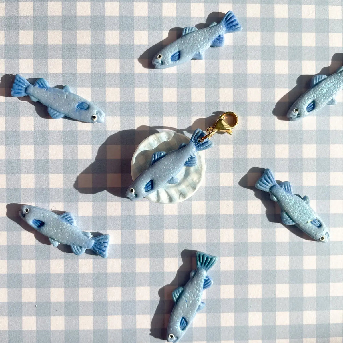 Blue Fancy Fish Bag Charm