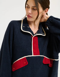 Flashback Pullover in Navy
