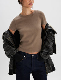 Atlas Crew Tee in Dutch Cocoa