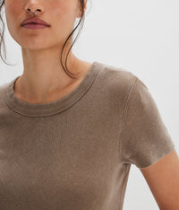 Atlas Crew Tee in Dutch Cocoa